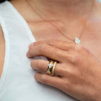 Laodun Hot Selling Modeschmuck S925 Silber ring Minimalist isches kreatives Design Gravierte Sterling Silber Ringe Vermeil