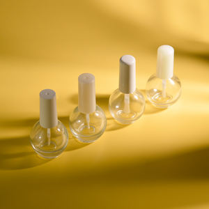 Effacer Vide Rose Fleurs <span class=keywords><strong>Plante</strong></span> Huile Essentielle Cuticule Bouteille D'huile Vernis À Ongles Huile Bouteille En Verre Avec Couvercle Blanc et Brosse Blanche - Product Image 5