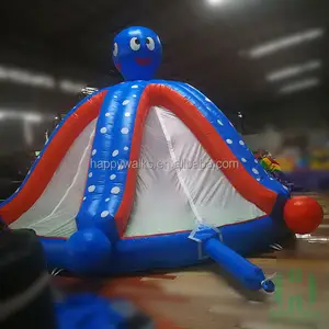 कस्टम ऑक्टोपस inflatable trampoline बच्चों पर कूद trampoline 6*6*4 m inflatable पानी trampoline