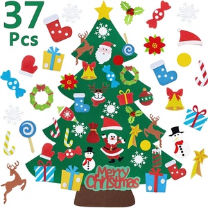 Árbol de Navidad de Fieltro DAMAI para Manualidades con Pegatinas para Niños, Decoración Navideña para el Hogar, Adornos Navideños para Regalos de Navidad y Año Nuevo - Product Image 1