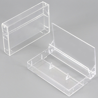 Boîtier de remplacement en plastique YUZMEI pour cassette audio, boîte de rangement en acrylique pour cassette VHS vierge