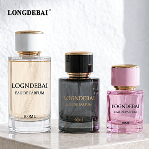 Nouvelle Arrivée Flacon <span class=keywords><strong>de</strong></span> Parfum Vide en Verre Rond à Sertir 30ml 50ml 100ml avec Bouchon en Plastique pour Cosmétiques - Product Image 1