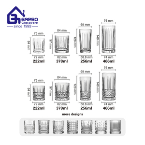 Highball Nước Trái Cây Nặng Dưới Whisky Cốc Thủy Tinh Đá Thủy Tinh Bộ Đồ Ăn Bộ 6Pcs 14Oz 420Ml Bia Nước Trái Cây Uống Cao Cốc - Product Image 3