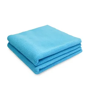 Custom מוך משלוח כחול מיקרופייבר ניקוי בד ייבוש מגבת רך יותר Streak משלוח לשטוף בד