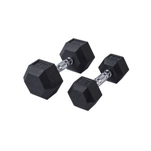 Set di <span class=keywords><strong>Manubri</strong></span> Esagonali Rivestiti in Gomma, Pesi Liberi in Ghisa per Allenamento di Forza, Uso Domestico e Commerciale in Palestra - Product Image 3
