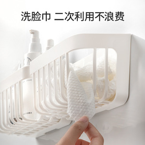 Wall Mounted Hollowed Storage Rack Rectangle 109g No Lid For Soap Towel Toothpaste Drainage Ventilation - Product Image 5