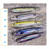 ZHUO RUN Leurre métallique imprimé en 3D de haute qualité pour la pêche au saumon en lac et en ruisseau - 20g-80g - Jigging à la rive et à lancer lent