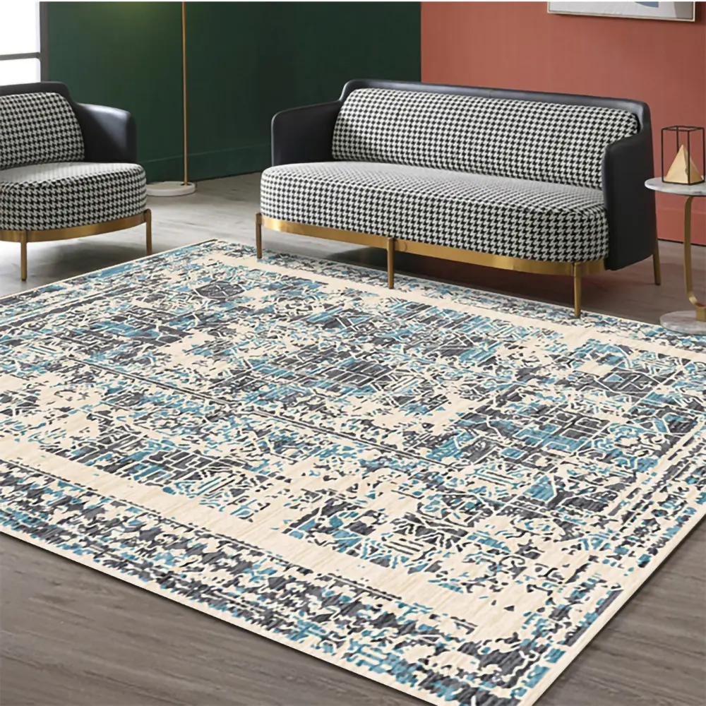 ODM/OEM anti-selip karpet besar permadani Area tumpukan rendah karpet Persia Area antik untuk kamar tidur ruang makan