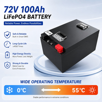 Paquete de Baterías de Litio LiFePO4 OEM de 72V 20Ah-200Ah con BMS Inteligente y Bluetooth para Vehículos Eléctricos, Scooters, Motocicletas y Triciclos