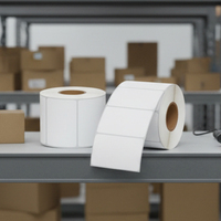 Autocollant de stockage étanche 50x25 50x30 50x40 50x50, autocollant adhésif pour code-barres, étiquettes thermiques directes vierges UPC