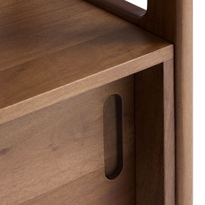 <strong>Mid</strong> <strong>Century</strong> Modular <strong>Bookshelf</strong> with Cabinet Wooden <strong>Bookshelf</strong> Modern Design Storage Shelf for Living Room - Product Image 3
