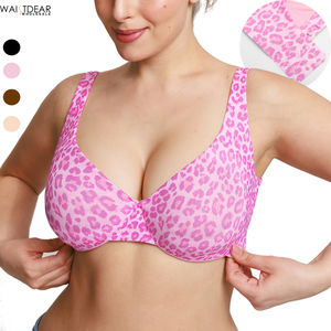 Reggiseno Waistdear all'ingrosso senza cuciture, traspirante, push-up, con ferretto, scollo a V profondo, mezza coppa, spalline regolabili, non imbottito, per donna, uso quotidiano - Product Image 1