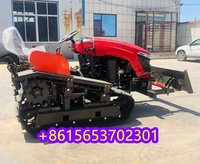Paddy field silt penggunaan 35hp, peralatan pertanian traktor perayap karet dapat dilacak
