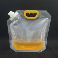 Poche Souple Personnalisée Imprimée avec Bec Verseur, 5 Litres, Poignée en Plastique, Sac d'Eau 1 Gallon, Emballage pour Huile de Palme