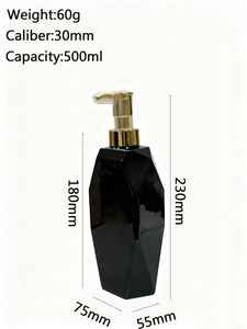 Высококачественный пустой флакон из ПЭТ для жидкого мыла, шампуня, лосьона для тела для отелей и домашнего использования с помпой и тисненым дизайном - Product Image 3