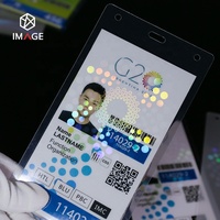 Sacs d'identité holographiques, carte d'immatriculation d'identité pour les jeux de sport, Film de poche plastifié à chaud avec hologramme frontal