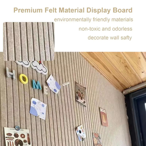 Tableau d'affichage en feutre et liège épaissi, décoratif, grand format, pliable, pour photos, décoration murale pour école, maison, bureau, salle de classe - Product Image 3
