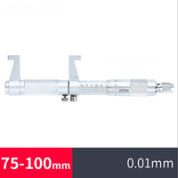 Échelle laser en métal de haute précision de 0.01mm à l'intérieur de l'ensemble de micromètres