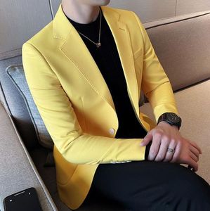 Costume d'affaires décontracté et formel à la mode pour hommes, <span class=keywords><strong>manteau</strong></span> pour hommes Single West, robe de soirée et de mariage, veste, <span class=keywords><strong>manteau</strong></span> Slim Fit à la mode coréenne - Product Image 4