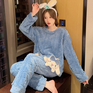 <span class=keywords><strong>ชุด</strong></span>นอนผู้หญิงผ้าแจ็คการ์ดไซส์ใหญ่พิเศษ115.00<span class=keywords><strong>ก</strong></span><span class=keywords><strong>ก</strong></span>. <span class=keywords><strong>ก</strong></span>างเกงขายาว<span class=keywords><strong>แขน</strong></span><span class=keywords><strong>ยาว</strong></span>ลายการ์ตูนหวานสำหรับฤดูหนาว - Product Image 5