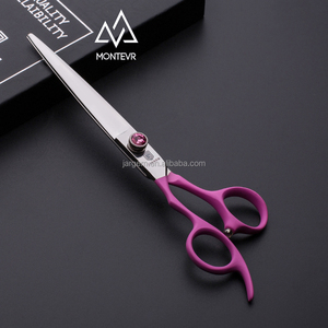 7.0 inch thuận tay trái vật nuôi chải chuốt kéo có thể điều chỉnh vít chó chải chuốt kéo Kéo Màu Hồng vật nuôi chải chuốt sản phẩm - Product Image 1