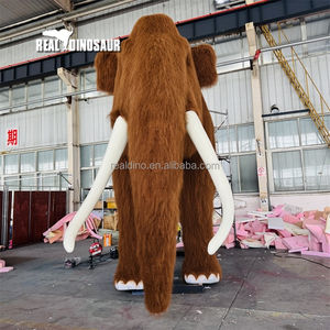 Animales del zoológico Goma de silicona Modelo de animales Tamaño real Mamut animatrónico - Product Image 2