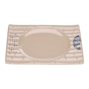 A5 <b>melamine</b> imitation porcelain rice noodle roll <b>plate</b>, hot pot vegetable <b>plate</b>, sushi <b>plate</b>, snack <b>plate</b>, restaurant plastic - Product Image 2