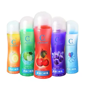 Em estoque lubrificantes pessoais frutas aromatizado lubrificantes sexuais para as mulheres fragrância oral gel lubrificante sexual fábrica atacado