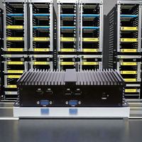 Hxxktouch-Caja sin ventilador para PC, dispositivo compacto I3 i5 i7, Dual Ethernet, LAN SIM, wifi, 16GB, cuádruple mini ordenador industrial