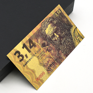 Billet de banque en feuille d'or Pi 3.14 Archimède, objet de collection – Édition limitée du 250e anniversaire des États-Unis, 12,5x7cm, cadeau artistique et scientifique original - Product Image 3