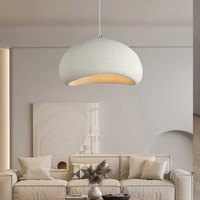 Nordique moderne Wabi Sabi suspension lampe nuage industriel lustre japonais en petite forme ovale
