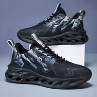 Chaussures de course décontractées d'extérieur au design tendance, vente en gros, chaussures de sport légères antidérapantes à lacets pour hommes