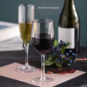 Классический прозрачный роскошный акриловый пластиковый бокал для красного вина на заказ прозрачный бокал для шампанского бренди бар бокал для вина