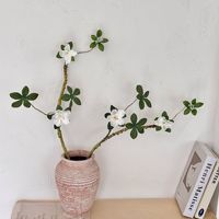 Bunga Azalea Sutra Buatan Berkualitas Tinggi Tahan Lama dengan Satu Tangkai untuk Dekorasi Meja Rumah atau Kantor, Rangkaian Bunga Palsu yang Realistis
