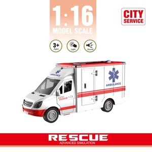 EPT Offre Spéciale enfant 1:16 <span class=keywords><strong>jouet</strong></span> à friction inertielle <span class=keywords><strong>Ambulance</strong></span> son <span class=keywords><strong>ambulance</strong></span> médicale véhicule de sauvetage jouets - Product Image 5
