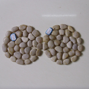 Tapis <span class=keywords><strong>de</strong></span> massage des pieds en galets avec bordure personnalisée, design en pierres, imperméable, antidérapant, tapis décoratif pour entrée - Product Image 3