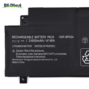 BK-Dbest VGP-BPS34 de batterie d'ordinateur portable en gros d'usine pour <span class=keywords><strong>Sony</strong></span> <span class=keywords><strong>VAIO</strong></span> <span class=keywords><strong>Fit</strong></span> 15 <span class=keywords><strong>VAIO</strong></span> <span class=keywords><strong>Fit</strong></span> 14 SVF14A SVF15A Touch BPS34 - Product Image 4