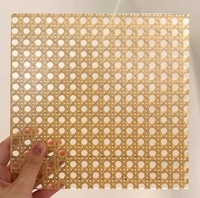 Panneau en bambou tressé créatif, nouveau design, imperméable, facile à installer, décoration intérieure, panneau en résine pour mur de fond d'hôtel, découpe sur mesure