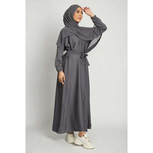 Abito modesto <span class=keywords><strong>da</strong></span> donna in pianura di ciottoli con polsini elasticizzati - Product Image 1