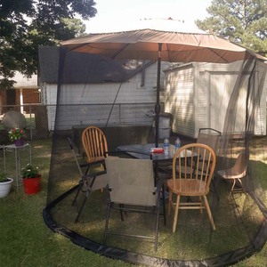 Dễ dàng cài đặt Roman phong cách dù để che nắng ô muỗi <span class=keywords><strong>Net</strong></span> Lều Polyester Chất liệu không cần cài đặt cho sân sử dụng ngoài trời - Product Image 2