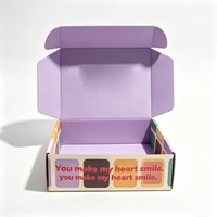 Boîte d'emballage en papier plate personnalisée biodégradable et recyclable pour vêtements, chemises, chapeaux, jupes, chaussettes, sous-vêtements, vente en gros