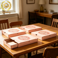 Boîte à pizza rectangulaire à tiroir, personnalisable, pour emporter, emballage alimentaire de qualité alimentaire, boîte de rangement pour aliments