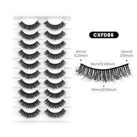 Cils 3D en bande complète, bande invisible douce, faux cils en soie végétalienne, ensemble de cils 3D volumineux en bande complète, sans cruauté animale
