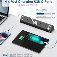 Meilleures ventes : Chargeur USB de table pour salle de conférence, multiprise de bureau encastrée, multiprise à pince de bureau