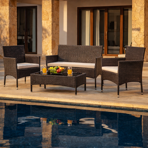 <span class=keywords><strong>Canapé</strong></span> de patio contemporain avec confort extérieur, conçu autour <span class=keywords><strong>d</strong></span>'un ensemble de canapés de patio en rotin et <span class=keywords><strong>d</strong></span>'un ensemble de canapés <span class=keywords><strong>d</strong></span>'extérieur en <span class=keywords><strong>bois</strong></span> et plastique - Product Image 5