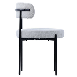 Ghế ăn bọc vải nhung màu xám vàng hiện đại phong cách Bắc Âu bán buôn - Product Image 4