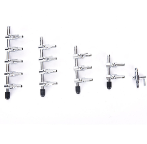 4mm para gas oxígeno <span class=keywords><strong>CO2</strong></span> Flujo de regulador de presión o la bomba de aire de acuario 2 de control de flujo de aire Válvula de 3way 4way 5way - Product Image 6