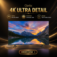Televisor Inteligente de 65 Pulgadas 4K Ultra HD Android con Pantalla Plana