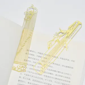 Metallo artigianato produttore personalizzato Kawaii simpatico strumento musicale Anime smalto segnalibro personalizzato stampato segnalibri
