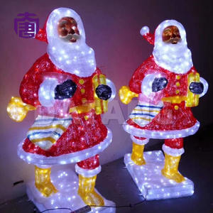 ไฟตกแต่งรูปซานตาคลอส 3 มิติ แบบ LED สำหรับตกแต่งภายนอกอาคาร ระดับ IP65 สำหรับตกแต่งในช่วงเทศกาลคริสต์มาส - Product Image 6